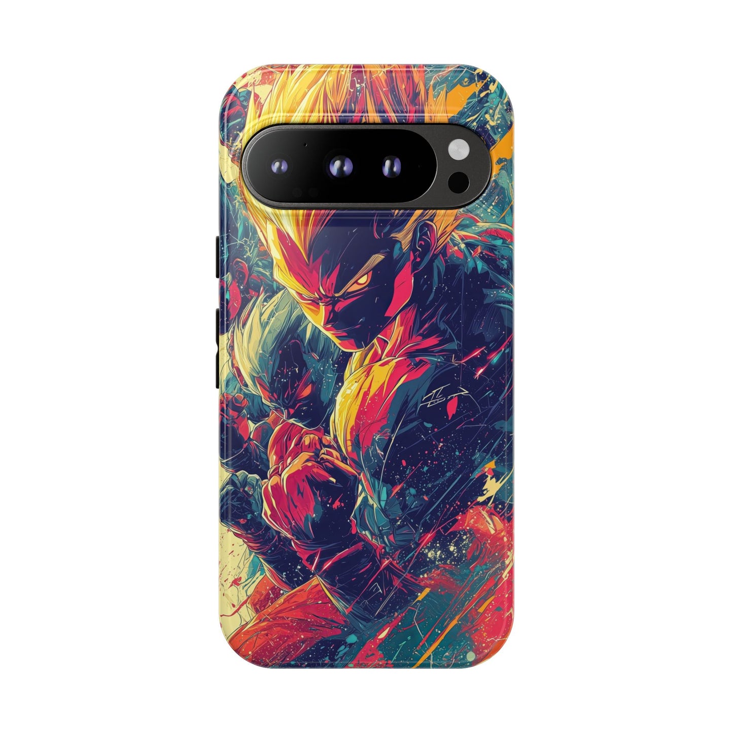 Saiyan Fury | Anime Warrior Power Surge | Comic Style Dragon Battle Phone Case for iPhone, Samsung & Pixel