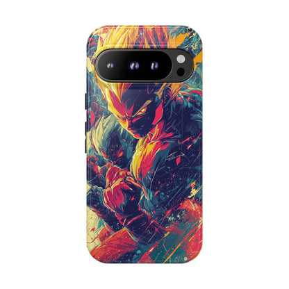 Saiyan Fury | Anime Warrior Power Surge | Comic Style Dragon Battle Phone Case for iPhone, Samsung & Pixel