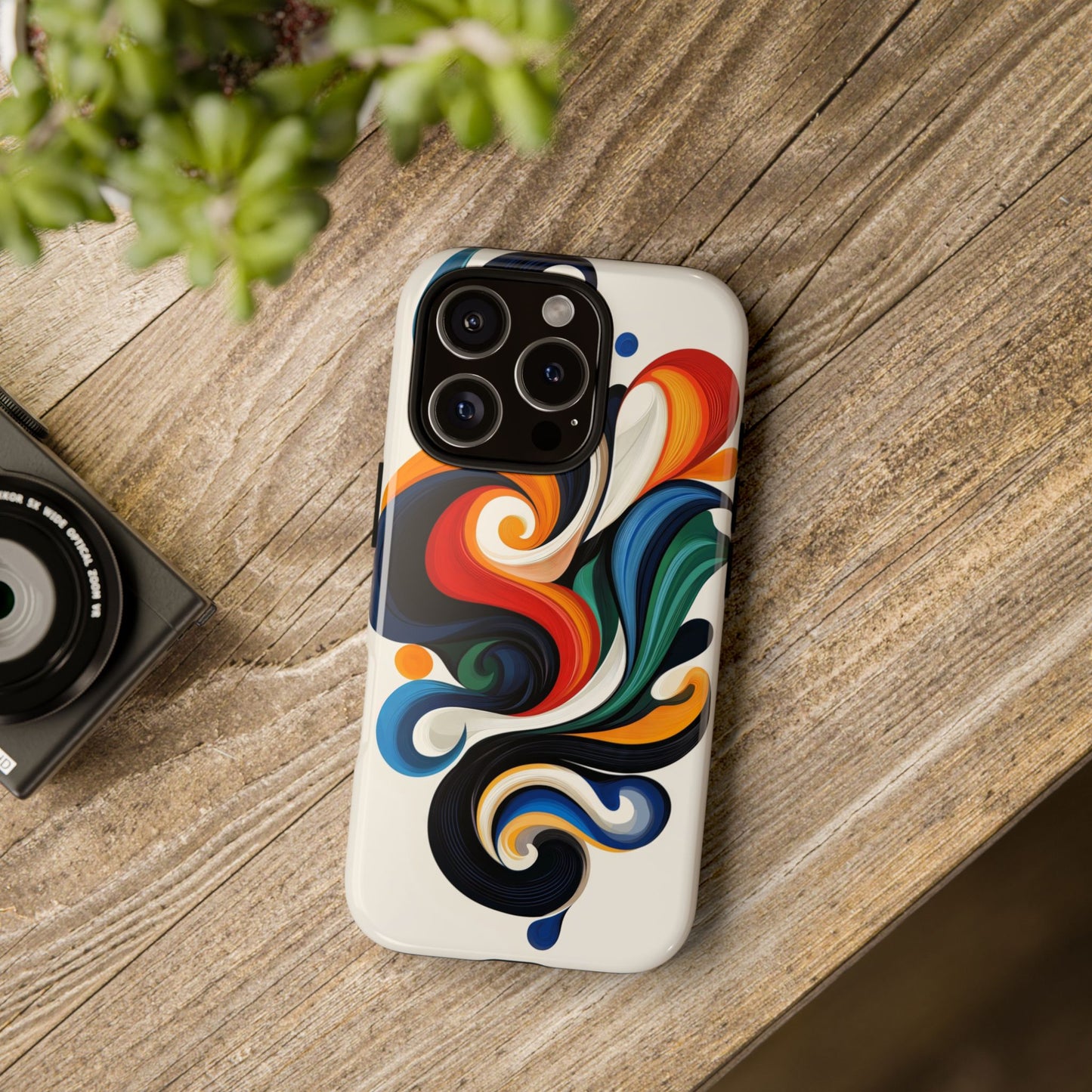 WhirlMuse – Elegant Swirl Abstract  Phone Case for iPhone, Samsung & Pixel
