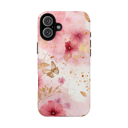 Blush Elegance Floral Mobile Case