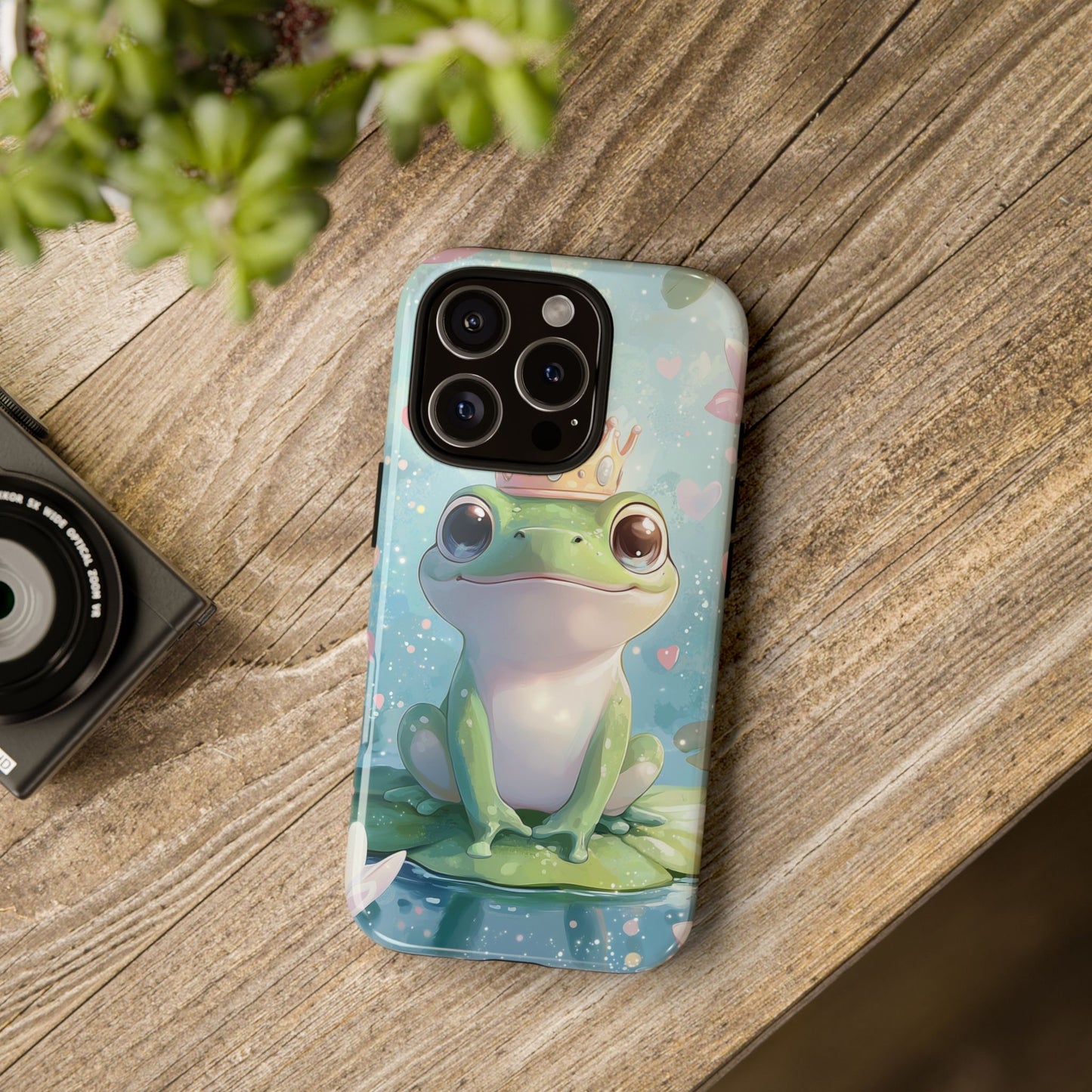 Royal Frog Phone Case – Cute Anime Aesthetic for iPhone, Google Pixel & Samsung