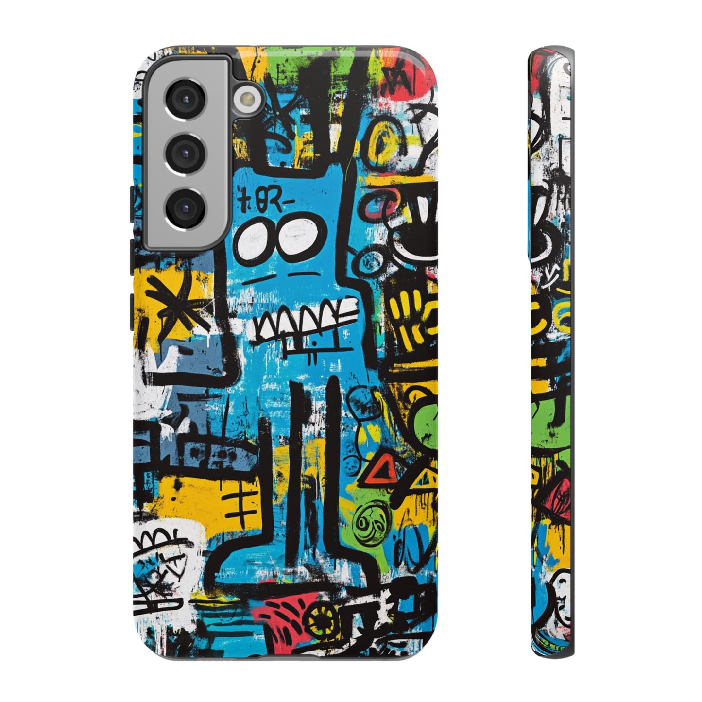 Basquiat Design Phone Case – Unique Street Art Protector - iPhone, Samsung & Google Pixel Cover - Artistic Painting Case,  Art Lover Gift