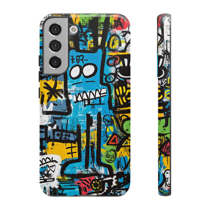 Basquiat Design Phone Case – Unique Street Art Protector - iPhone, Samsung & Google Pixel Cover - Artistic Painting Case,  Art Lover Gift