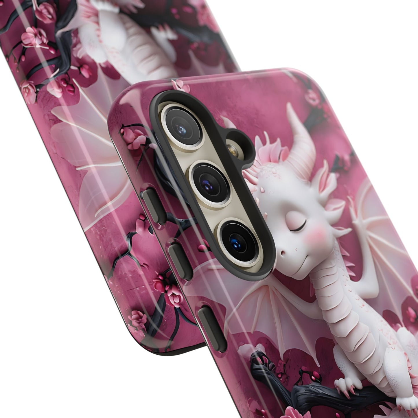 Whimsical 3D Relief Artwork Of A Cute Dragon phone case design