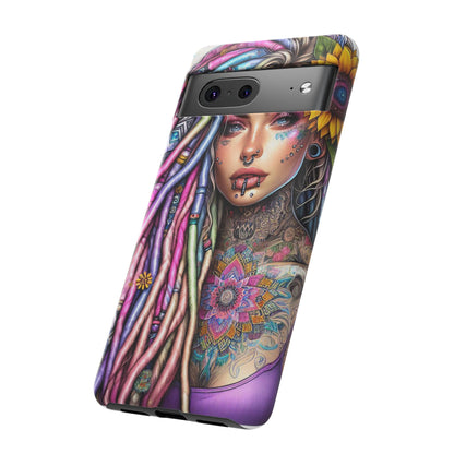 Boho Mandala Goddess – Ethereal Tattoo Art Mobile Cover