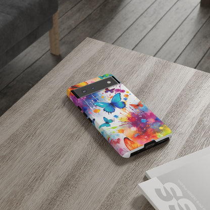 Vibrant Watercolor Butterfly Mobile Case