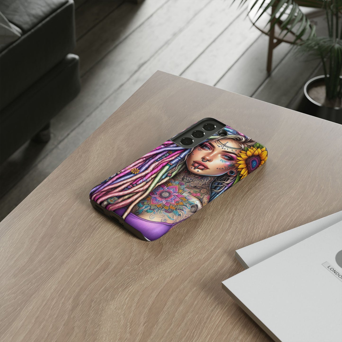 Boho Mandala Goddess – Ethereal Tattoo Art Mobile Cover