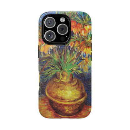 Vincent Van Gogh's Painting Inspired Phone Case - iPhone, Samsung & Google Pixel Cover - Flower Vase Phone Case, Floral Artistic Painting Case, Art Lover Gift