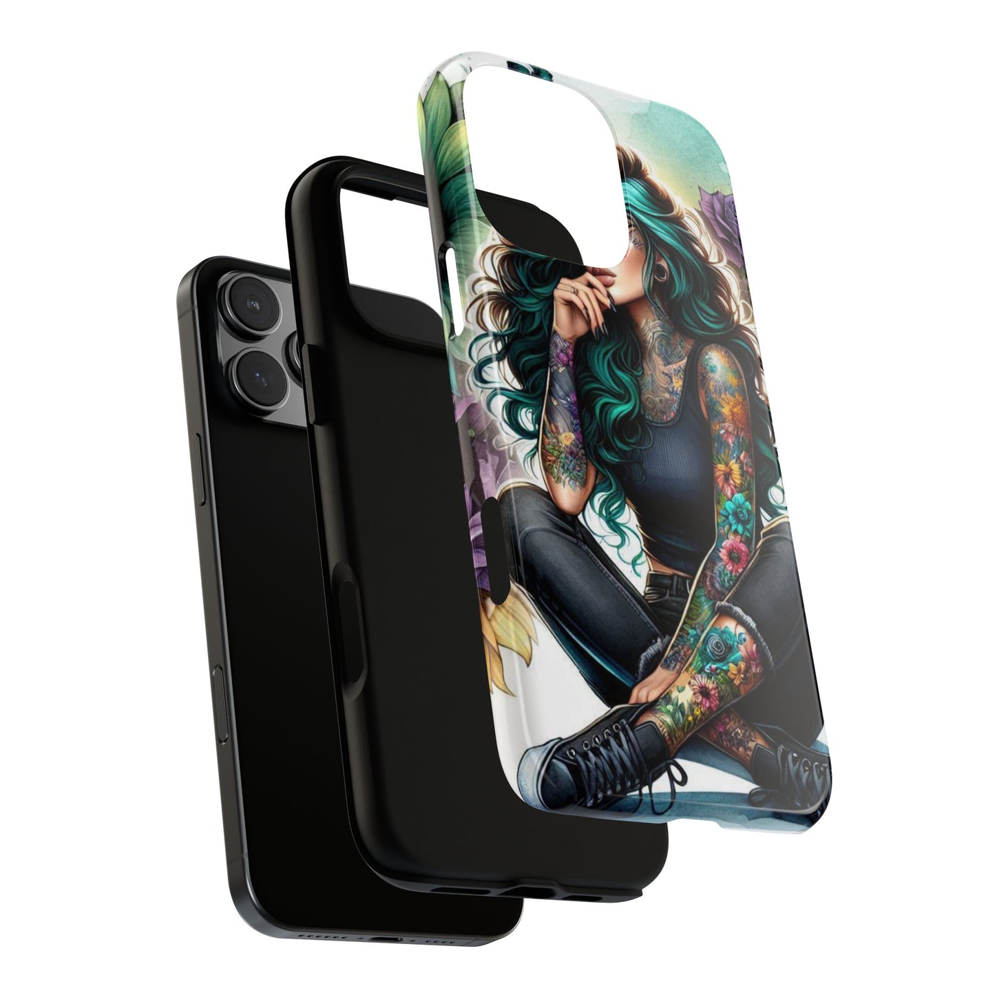 Urban Wildflower – Edgy Tattooed Beauty Mobile Cover