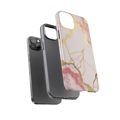 Beautiful Pink Minimal Marble Case Design