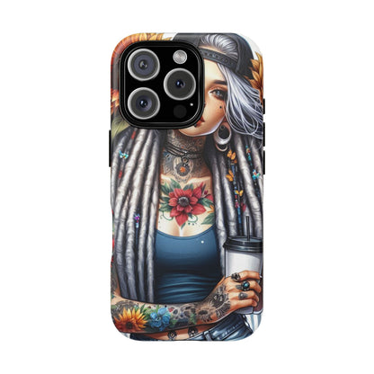 Sunflower Queen – Boho Rebel Tattoo Mobile Cover