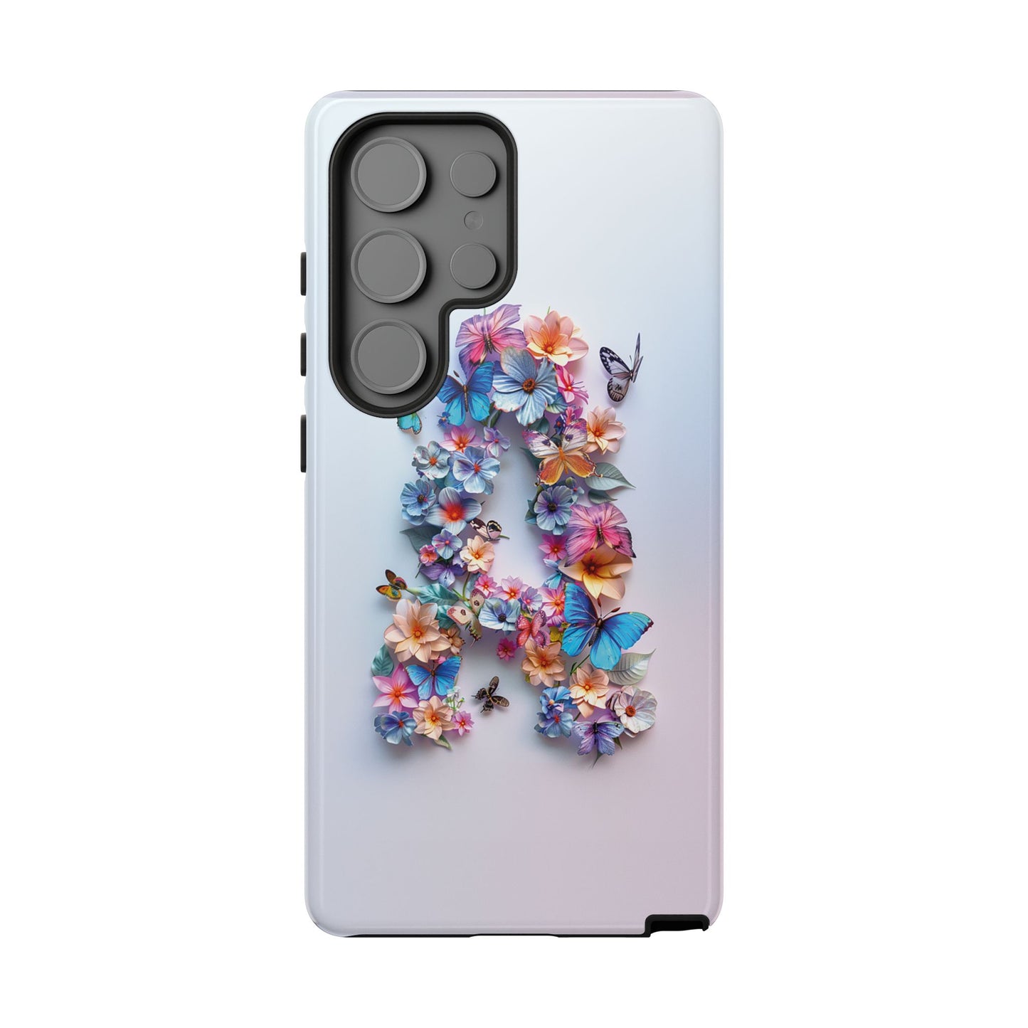 Floral Letter A Phone Case – Personalized Aesthetic Cover for iPhone, Samsung & Google Pixel