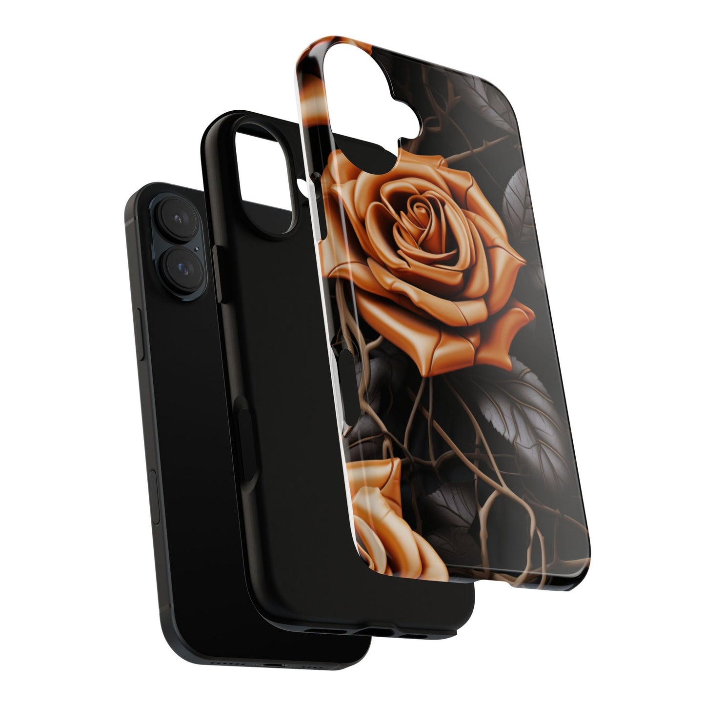 Midnight Gold Rose Mobile Case