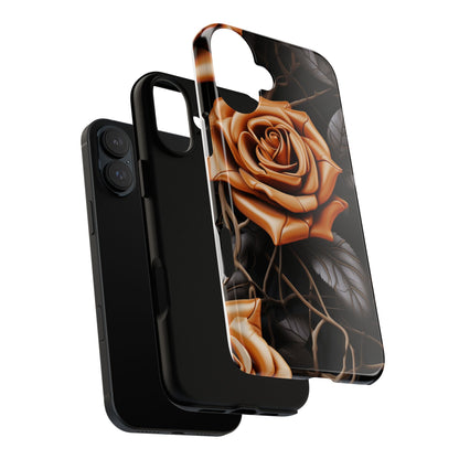 Midnight Gold Rose Mobile Case