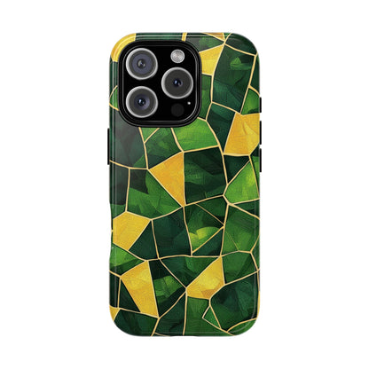 Intricate Turtle Shell Mosaic Phone Case for iPhone, Samsung & Google Pixel