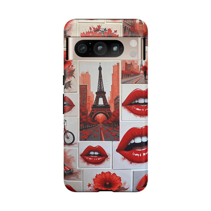 Red Lips & Eiffel Tower Phone Case