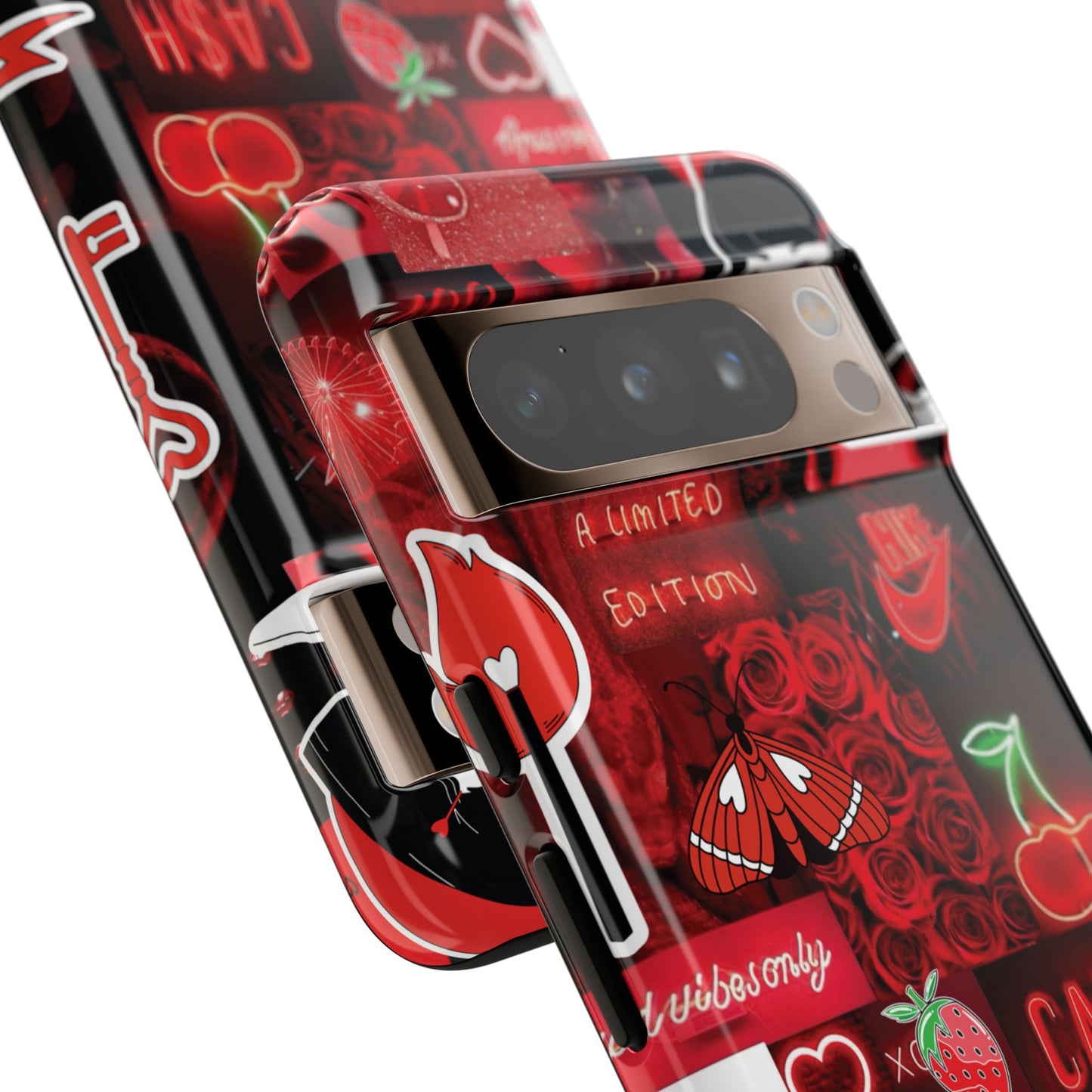 Red Pop Art Neon Vibes Phone Case