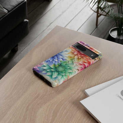Rainbow Bloom Mandala Floral Mobile Case