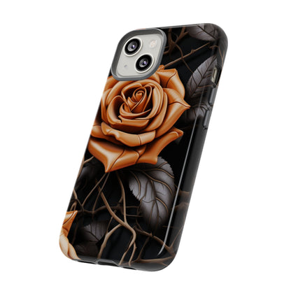 Midnight Gold Rose Mobile Case