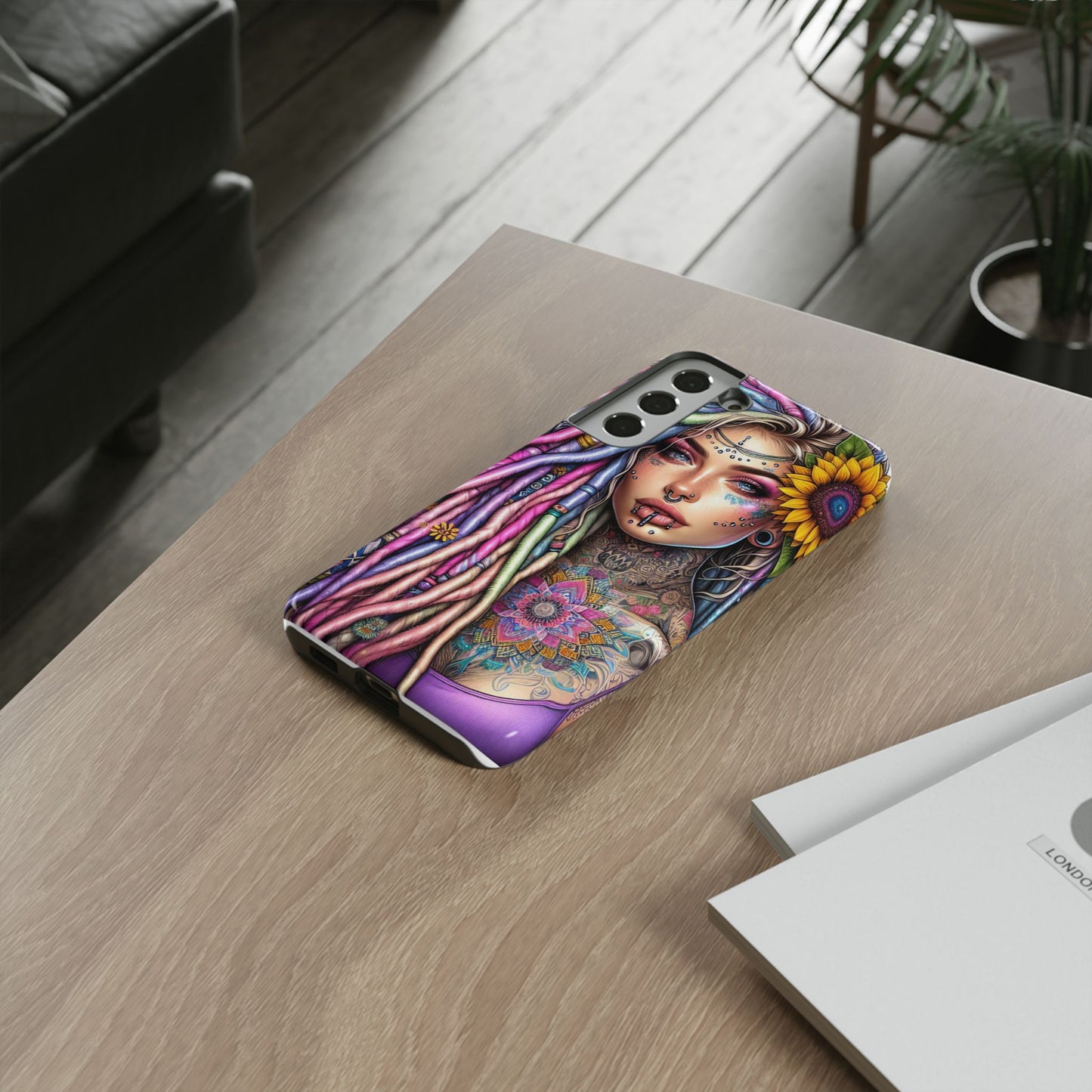 Boho Mandala Goddess – Ethereal Tattoo Art Mobile Cover