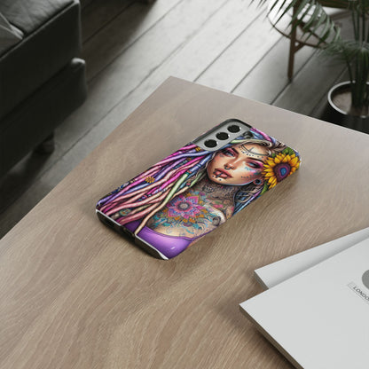 Boho Mandala Goddess – Ethereal Tattoo Art Mobile Cover