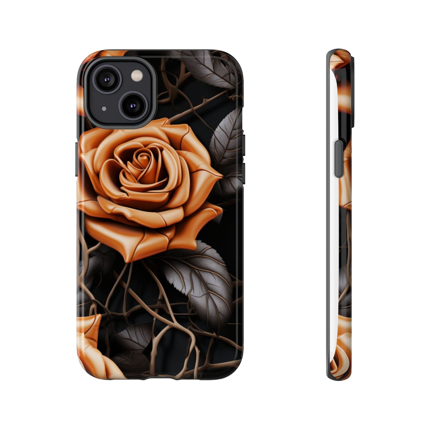 Midnight Gold Rose Mobile Case