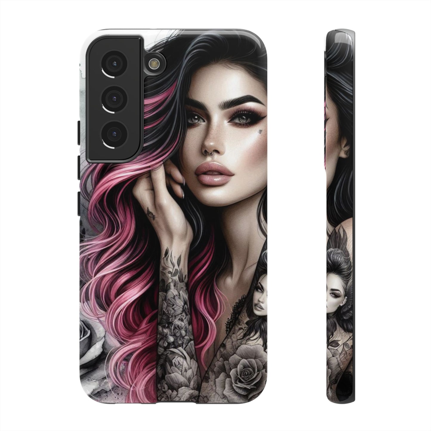 Tattooed Elegance – Gothic Art Mobile Cover