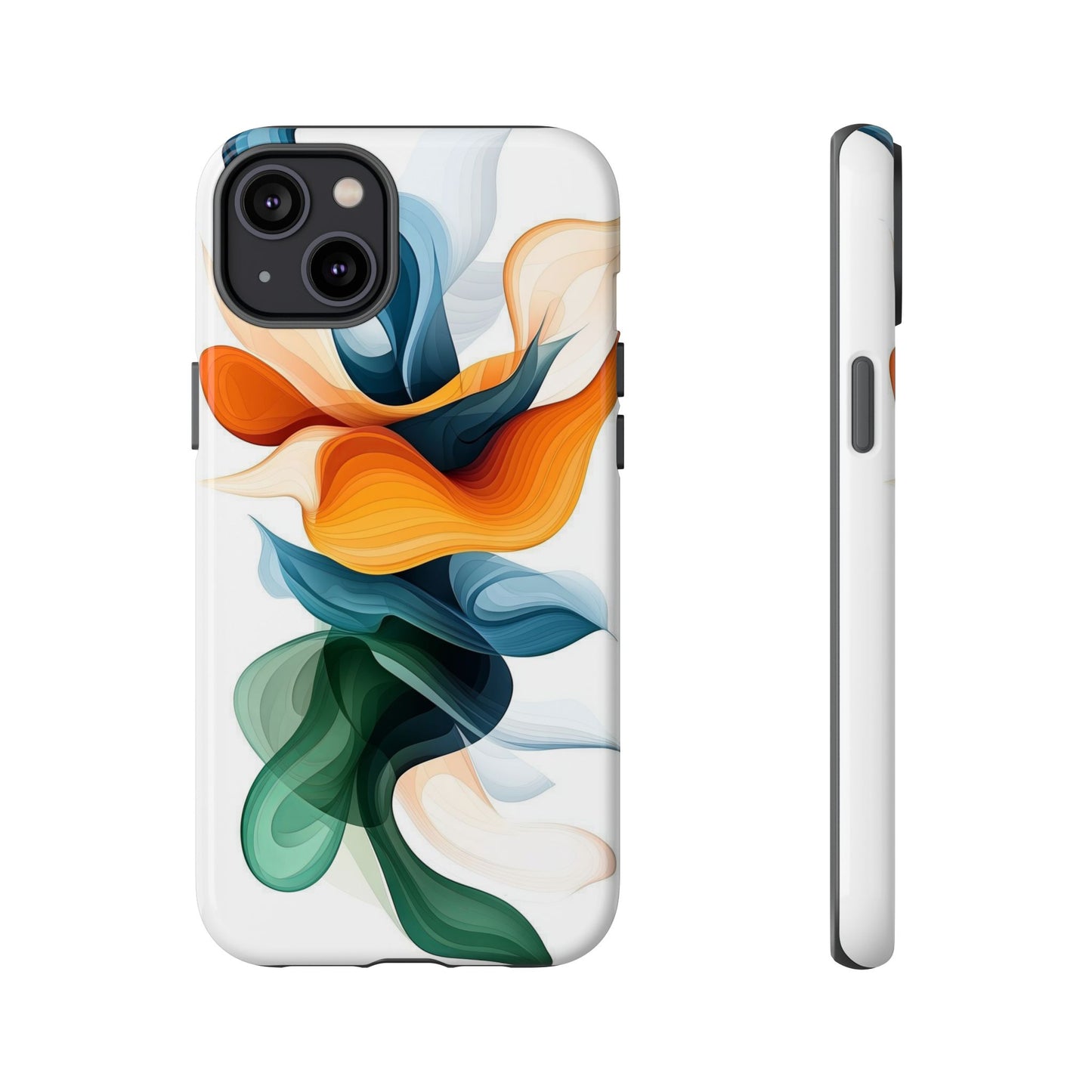 Verdant Flow – Modern Abstract Phone Case for iPhone, Samsung & Pixel