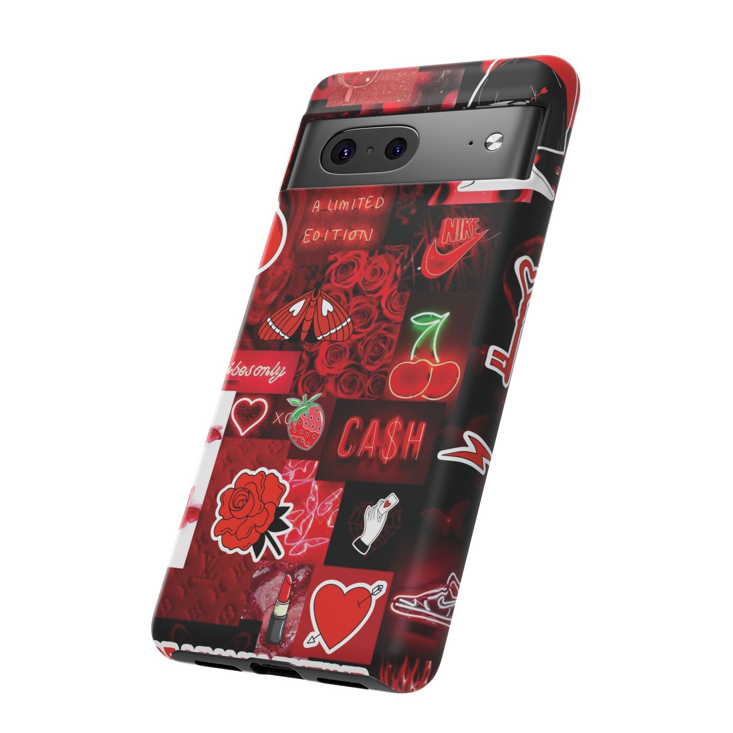 Red Pop Art Neon Vibes Phone Case