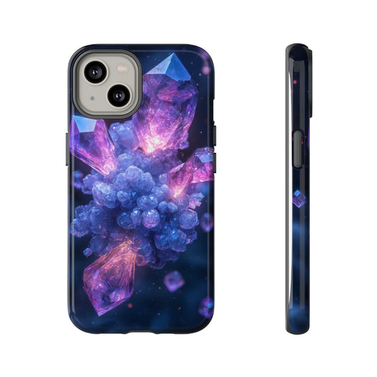 Cosmic Amethyst Crystal Phone Case for iPhone, Samsung & Google Pixel