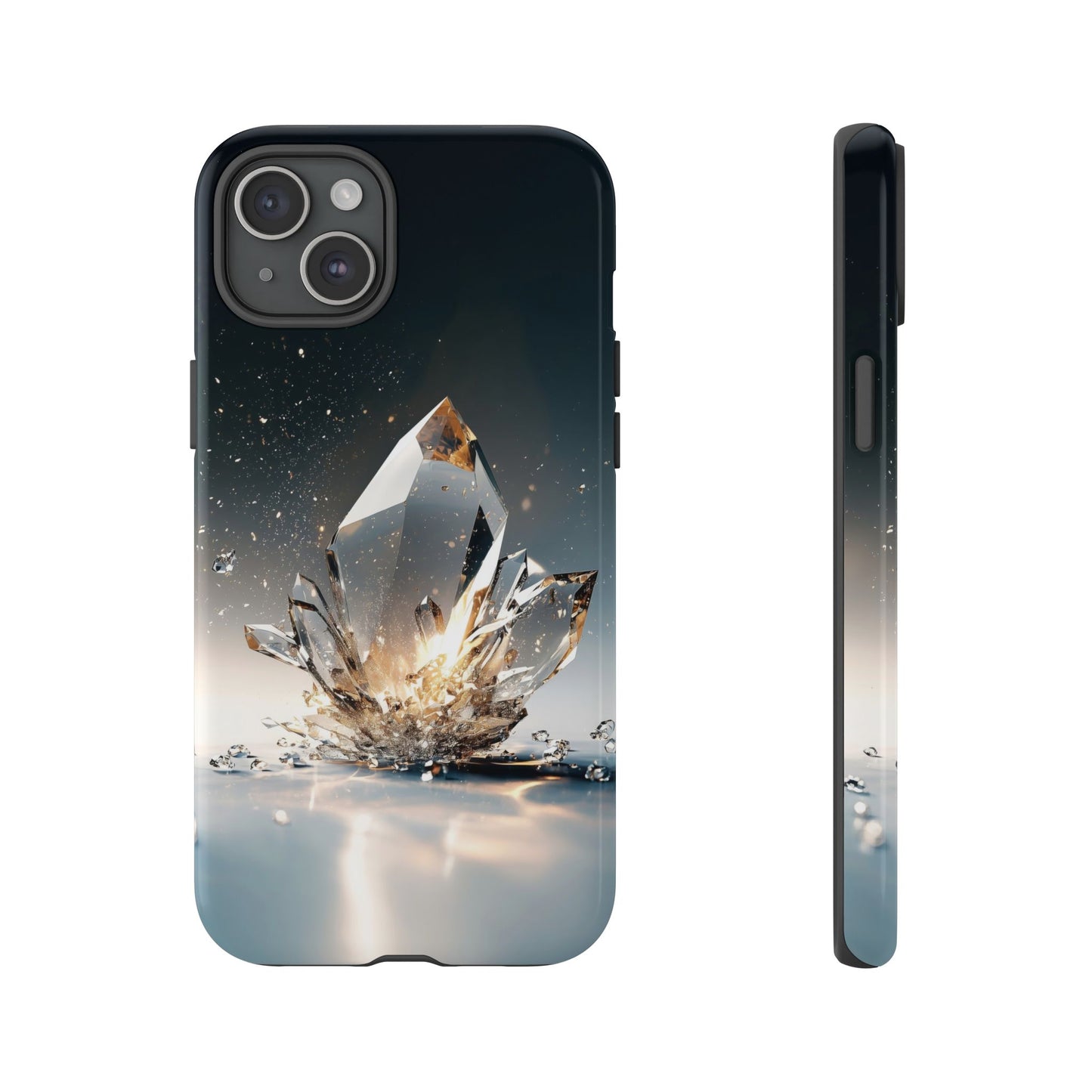 Shattered Crystal Matching Couple Phone Case – Bold & Dazzling for iPhone, Samsung & Google Pixel