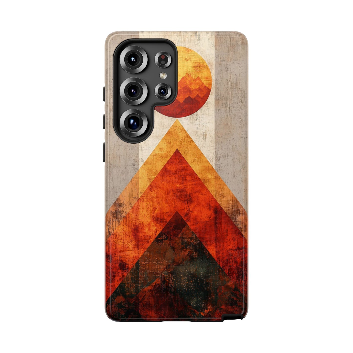 Boho Sun & Peaks Geometric Phone Case for iPhone, Pixel & Samsung