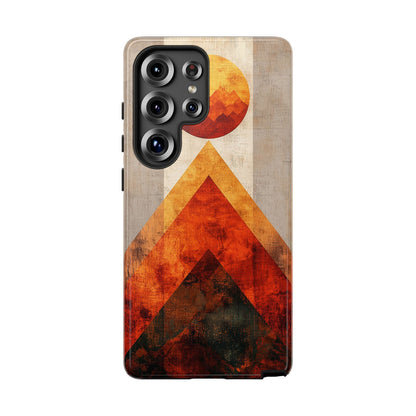 Boho Sun & Peaks Geometric Phone Case for iPhone, Pixel & Samsung