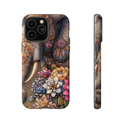 Royal Ornate Elephant Mobile Cover – Luxurious Bohemian Art