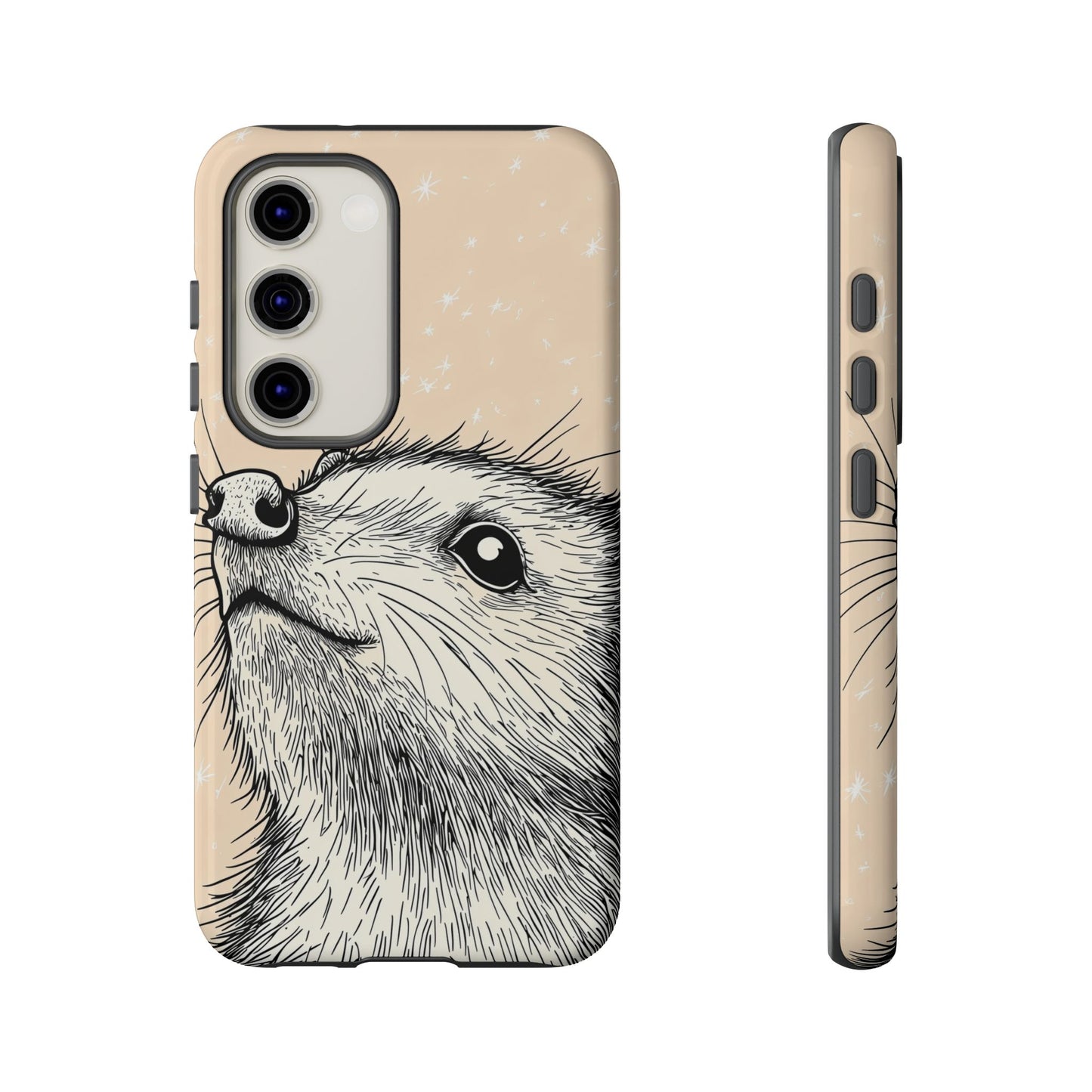Starlit Wonder: Curious Critter in the Cosmos Phone Case for iPhone, Samsung & Pixel