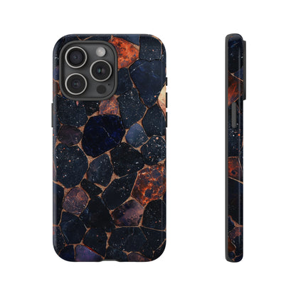 Dark Midnight Terrazzo Phone Case for iPhone, Google Pixel, Samsung