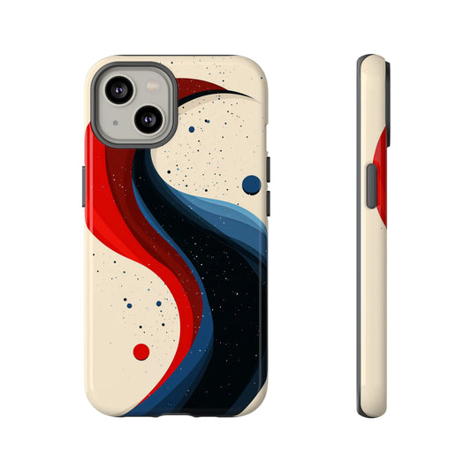 Galactic Drift – Cosmic Wave Abstract Phone Case for iPhone, Samsung & Pixel
