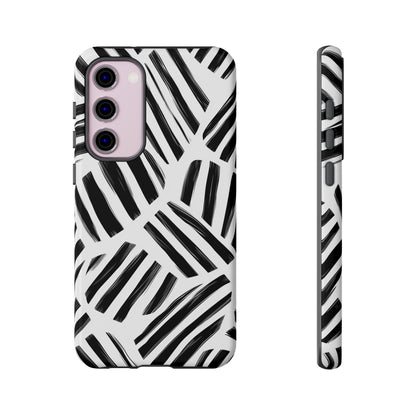 Sleek Noir Striped Phone Case for iPhone, google Pixel & Samsung
