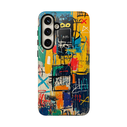 Basquiat Phone Case – Urban Street Art Design - iPhone, Samsung & Google Pixel Cover - Artistic Painting Case,  Art Lover Gift