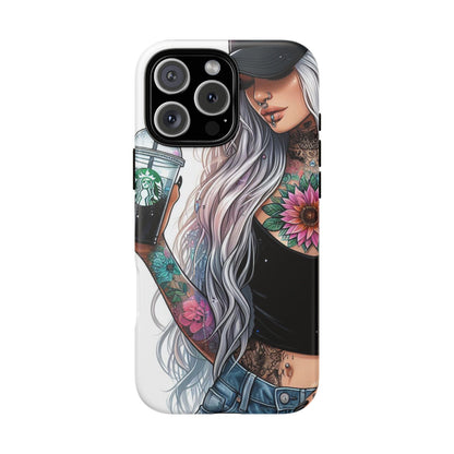 Tattooed Coffee Queen – Edgy Urban Aesthetic Mobile Cover