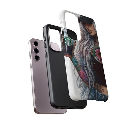 Tattooed Coffee Queen – Edgy Urban Aesthetic Mobile Cover
