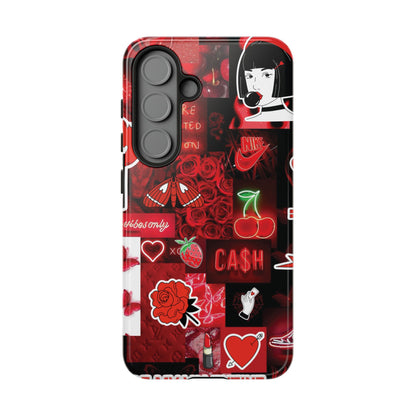 Red Pop Art Neon Vibes Phone Case