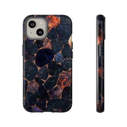 Dark Midnight Terrazzo Phone Case for iPhone, Google Pixel, Samsung