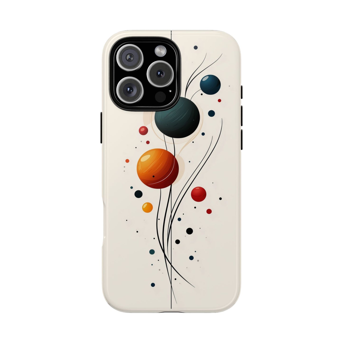 Modern Orbit Abstract Phone Case – Minimal Planet-Inspired Design for iPhone, Samsung & Pixel