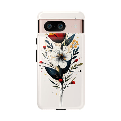 Wild Bloom – Minimal Floral Phone Case for iPhone, Pixel & Samsu