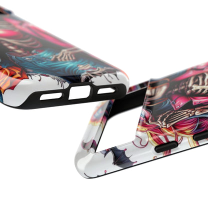 Neon Bones – Retro Skeleton & Vibrant Punk Aesthetic Mobile Cover