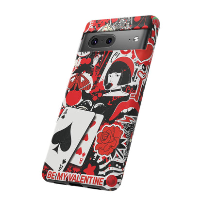 Bold Red & Black Ace Card Phone Case