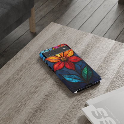 Radiant Blossom: Red and Orange Floral Elegance