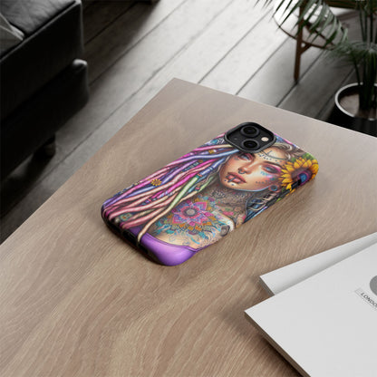 Boho Mandala Goddess – Ethereal Tattoo Art Mobile Cover
