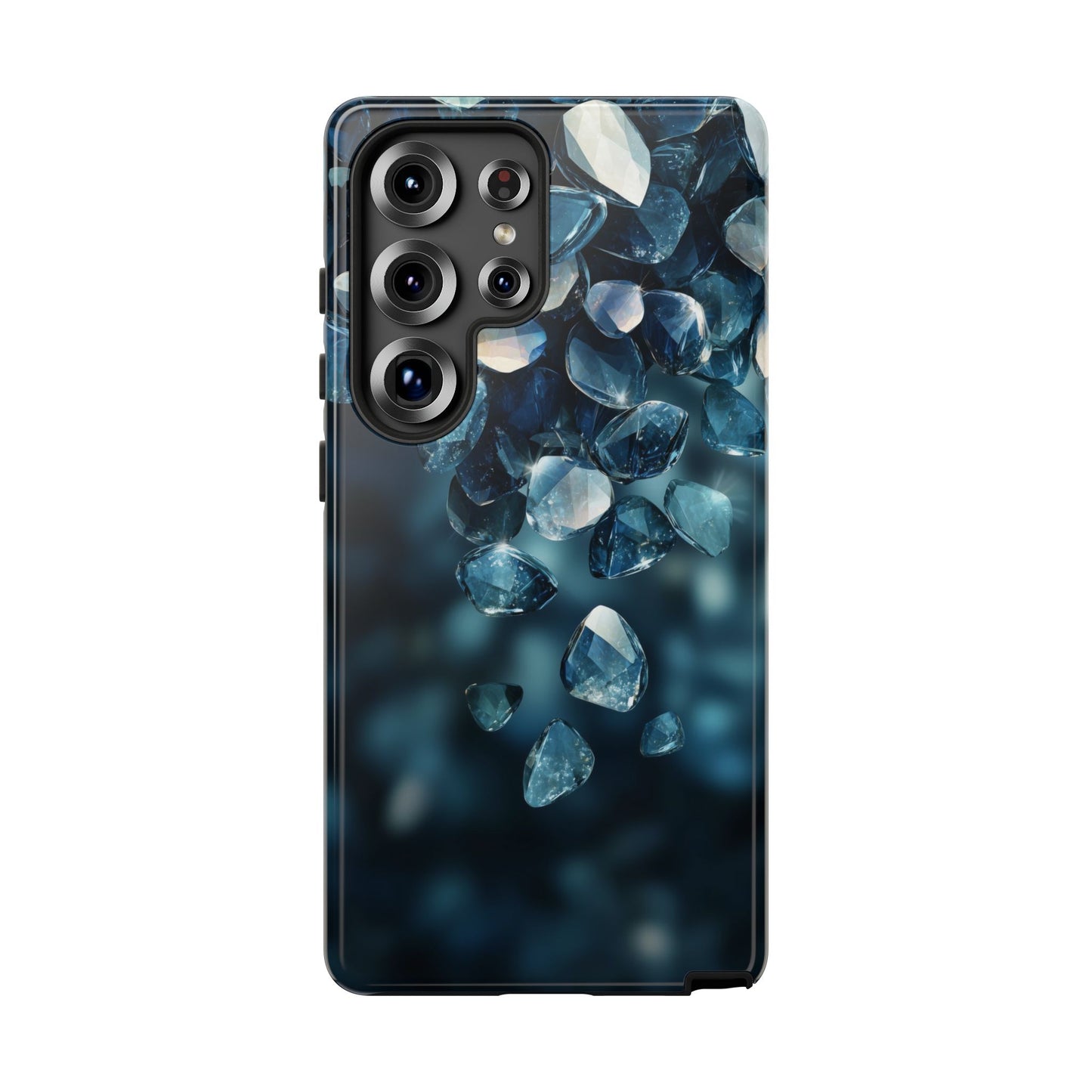 Blue Crystal Aesthetic Phone Case for iPhone, Google Pixel, Samsung